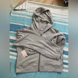 Crop hoodie sweater . NWT
